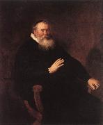 REMBRANDT Harmenszoon van Rijn Portrait of Eleazer Swalmius oil